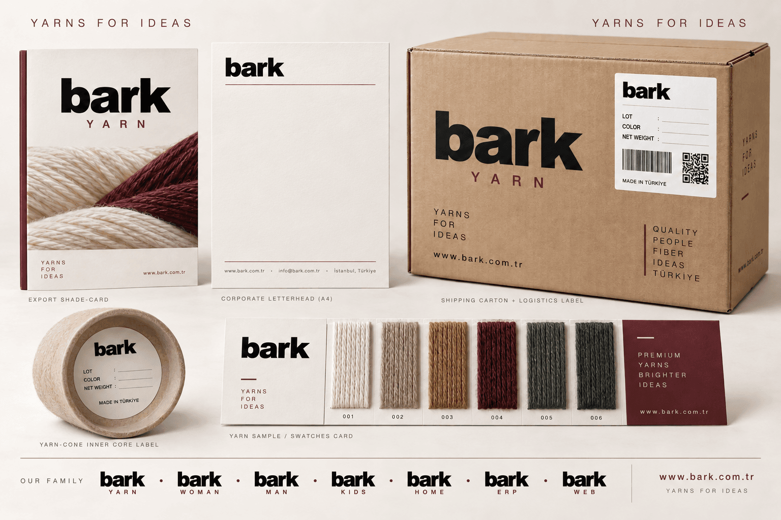 Barks identitet og farvekortdesign