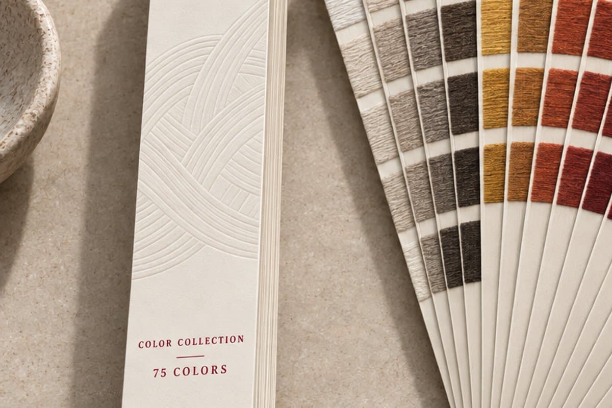 Bark colour shade card