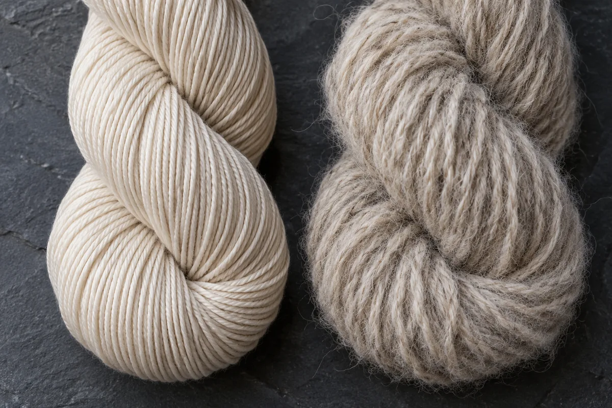 Kamgarn iplik nedir? Woolen ile farkı