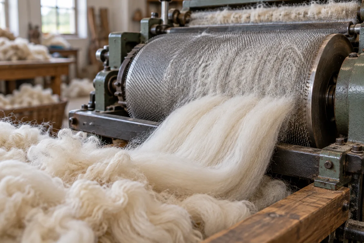 Produzione di filati cardati: come nasce un filato woollen?